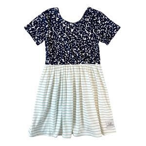 The Spotted Phoenix Dress Girls 5-6T (XL) Black White Composition Notebook Paper
